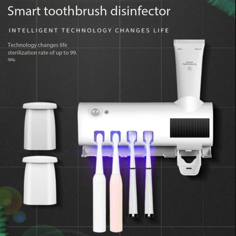 High Quality Portable UV Toothbrush Sanitizer Smart USB Rechargeable with Travel Case Disinfection