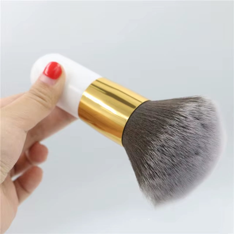 Brocha Profesional para Maquillaje – Polvos Grandes, Multifuncional para Base, Rubor, Contorno y Bronceador, Herramienta de Maquillaje