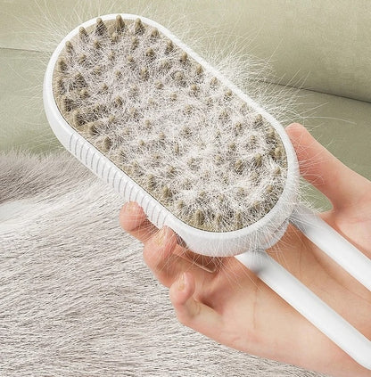 Electric Pet Grooming Comb 3 in 1 - Steam Pet Brush USB - Perfect Pet Care. 